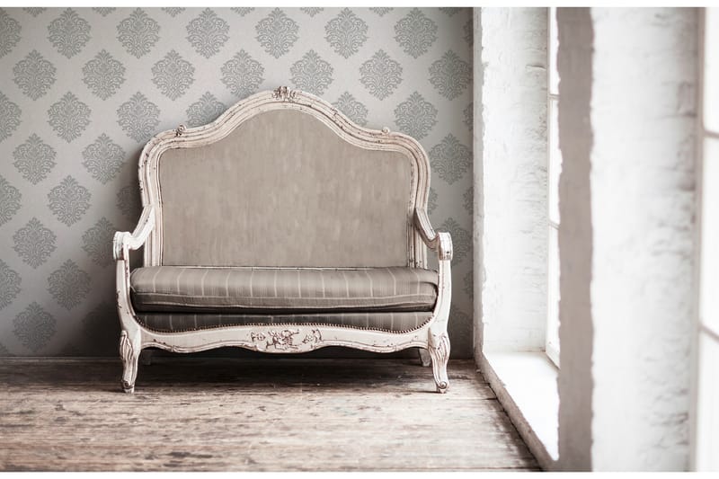 Barock Tapet Alpha Ovävd Beige Silver - AS Creation - Inredning - Väggdekor - Tapet & tapettillbehör - Mönstrad tapet