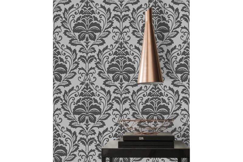 Barock Tapet Attractive Ovävd Silver - AS Creation - Inredning - Väggdekor - Tapet & tapettillbehör - Mönstrad tapet