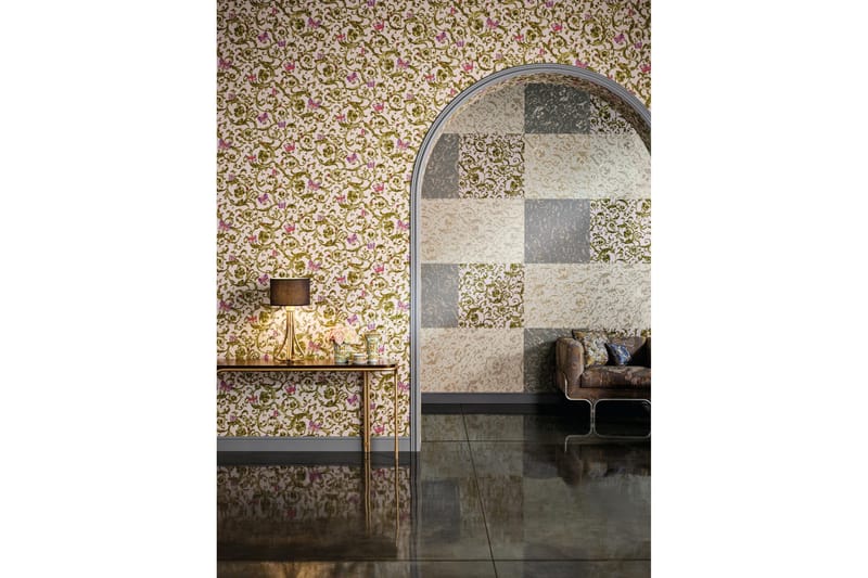 Barock Tapet Fjäril Barocco by Versace - AS Creation - Inredning - Väggdekor - Tapet & tapettillbehör - Mönstrad tapet