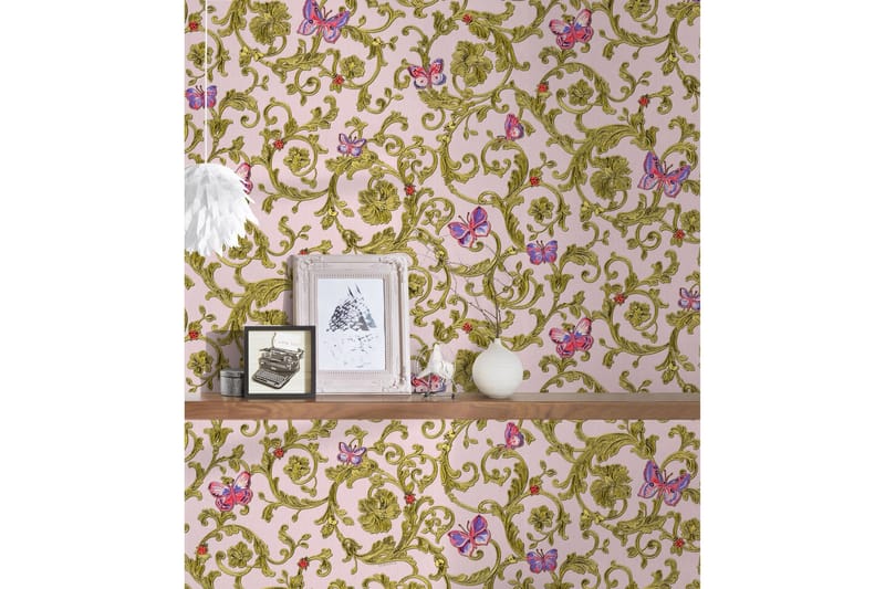 Barock Tapet Fjäril Barocco by Versace - AS Creation - Inredning - Väggdekor - Tapet & tapettillbehör - Mönstrad tapet