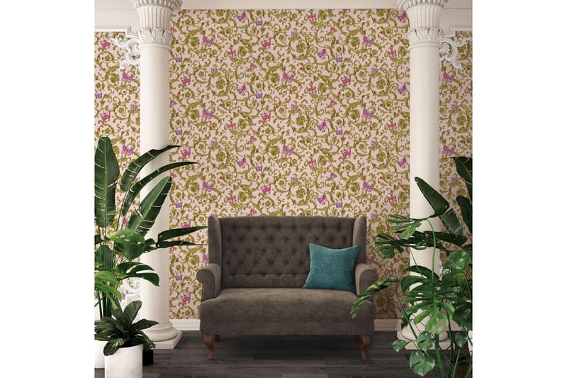 Barock Tapet Fjäril Barocco by Versace - AS Creation - Inredning - Väggdekor - Tapet & tapettillbehör - Mönstrad tapet