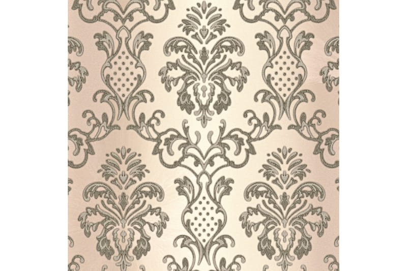 Barock Tapet Hermitage Ovävd Cream Svart - AS Creation - Inredning - Väggdekor - Tapet & tapettillbehör - Mönstrad tapet