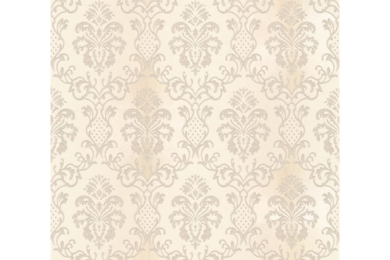 Barock Tapet Hermitage Ovävd Grå Cream - AS Creation - Inredning - Väggdekor - Tapet & tapettillbehör - Mönstrad tapet