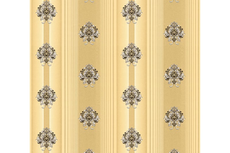 Barock Tapet Hermitage Ovävd Guld Svart - AS Creation - Inredning - Väggdekor - Tapet & tapettillbehör - Mönstrad tapet