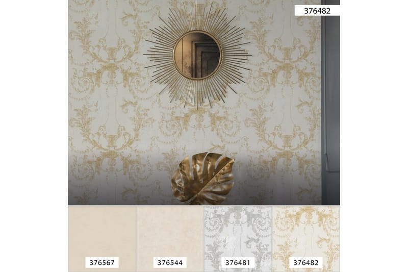 Barock Tapet History of Art Ovävd Guld - AS Creation - Inredning - Väggdekor - Tapet & tapettillbehör - Mönstrad tapet
