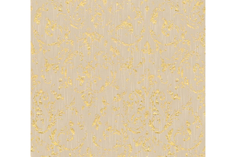 Barock Tapet Metallic Silk Ovävd - AS Creation - Inredning - Väggdekor - Tapet & tapettillbehör - Mönstrad tapet