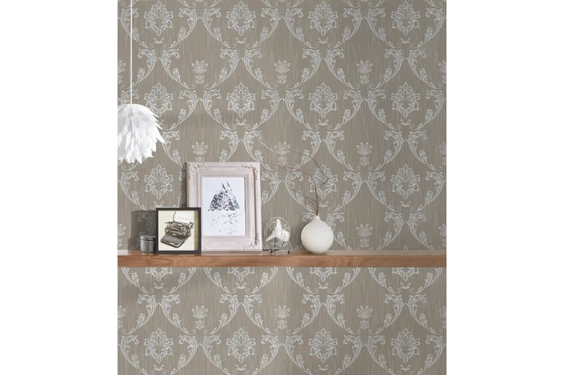 Barock Tapet Metallic Silk Ovävd - AS Creation - Inredning - Väggdekor - Tapet & tapettillbehör - Mönstrad tapet