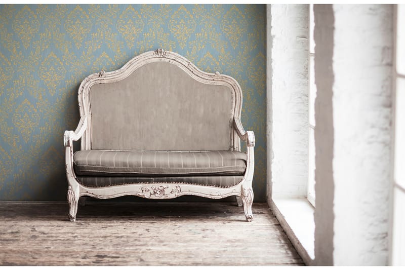 Barock Tapet Metallic Silk Ovävd - AS Creation - Inredning - Väggdekor - Tapet & tapettillbehör - Mönstrad tapet