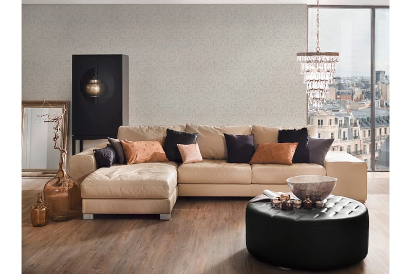 Barock Tapet Metallic Silk Ovävd Grå - AS Creation - Inredning - Väggdekor - Tapet & tapettillbehör - Mönstrad tapet