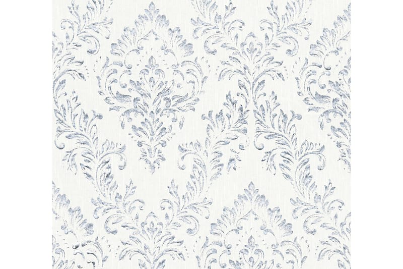Barock Tapet Metallic Silk Ovävd Silver - AS Creation - Inredning - Väggdekor - Tapet & tapettillbehör - Mönstrad tapet