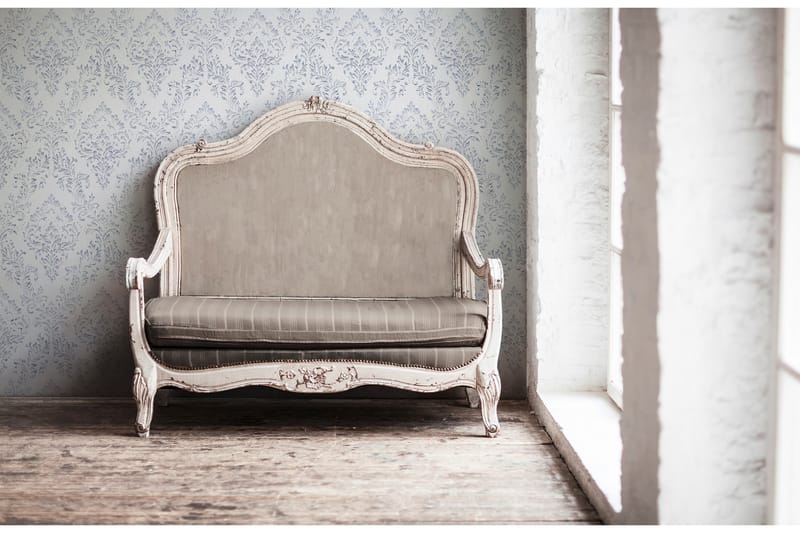 Barock Tapet Metallic Silk Ovävd Silver - AS Creation - Inredning - Väggdekor - Tapet & tapettillbehör - Mönstrad tapet