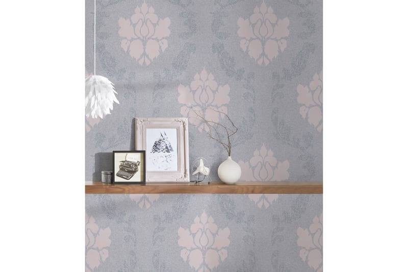 Barock Tapet New Elegance Ovävd Rosa - AS Creation - Inredning - Väggdekor - Tapet & tapettillbehör - Mönstrad tapet