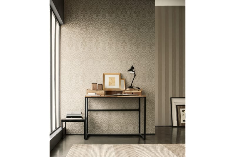 Barock Tapet Tessuto 2 Ovävd Brun Beige - AS Creation - Inredning - Väggdekor - Tapet & tapettillbehör - Mönstrad tapet