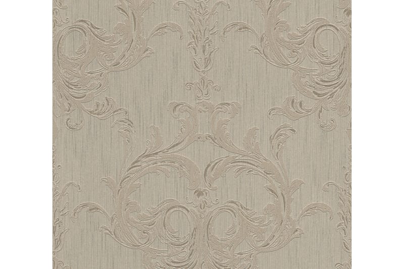 Barock Tapet Tessuto 2 Ovävd Brun Beige - AS Creation - Inredning - Väggdekor - Tapet & tapettillbehör - Mönstrad tapet