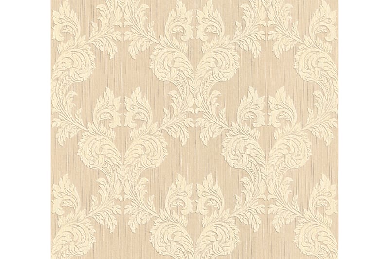 Barock Tapet Tessuto Ovävd Beige Gul - AS Creation - Inredning - Väggdekor - Tapet & tapettillbehör - Mönstrad tapet