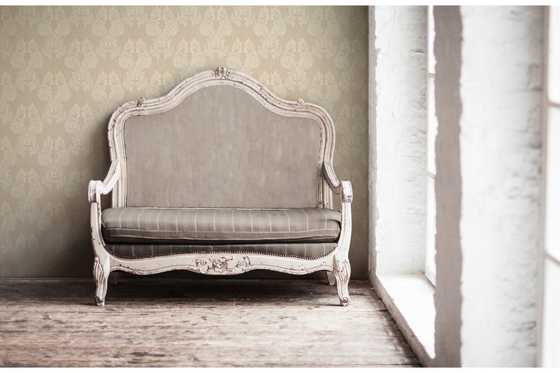 Barock Tapet Tessuto Ovävd Beige Gul - AS Creation - Inredning - Väggdekor - Tapet & tapettillbehör - Mönstrad tapet