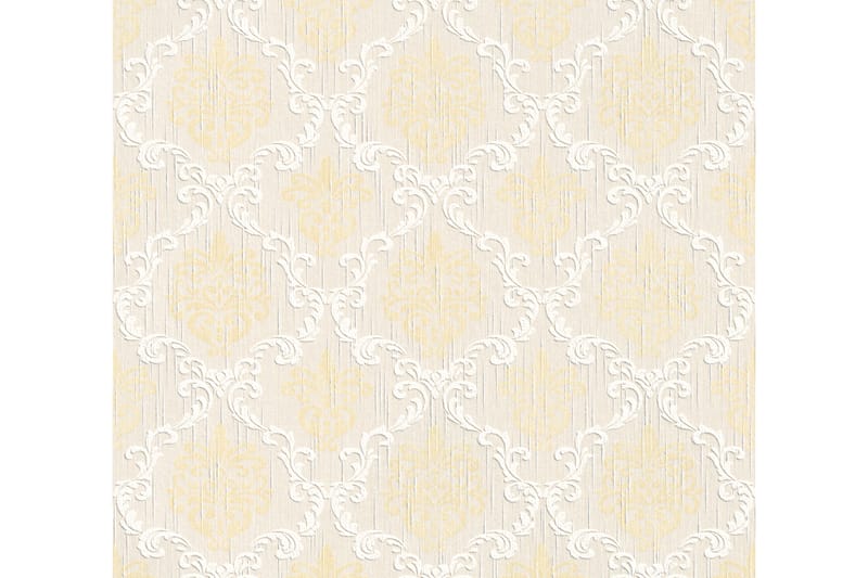 Barock Tapet Tessuto Ovävd Cream Guld - AS Creation - Inredning - Väggdekor - Tapet & tapettillbehör - Mönstrad tapet