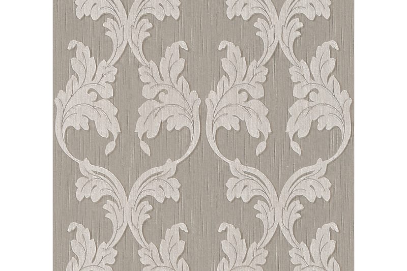 Barock Tapet Tessuto Ovävd Grå Beige - AS Creation - Inredning - Väggdekor - Tapet & tapettillbehör - Mönstrad tapet