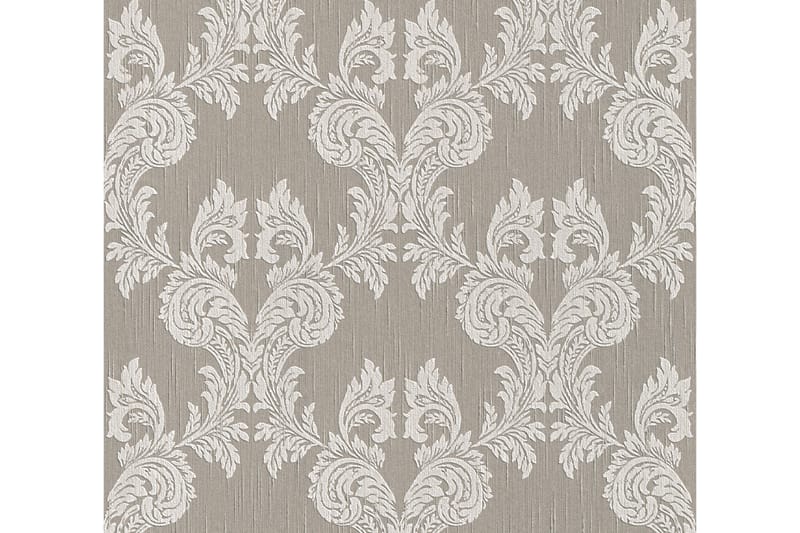 Barock Tapet Tessuto Ovävd Grå Beige - AS Creation - Inredning - Väggdekor - Tapet & tapettillbehör - Mönstrad tapet