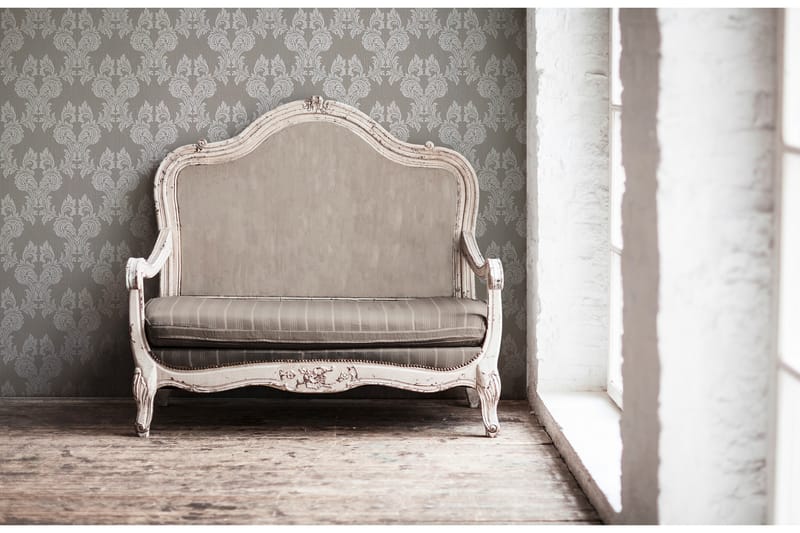 Barock Tapet Tessuto Ovävd Grå Beige - AS Creation - Inredning - Väggdekor - Tapet & tapettillbehör - Mönstrad tapet