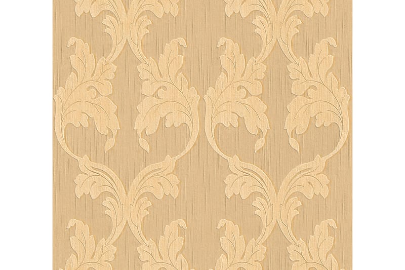 Barock Tapet Tessuto Ovävd Orange Beige - AS Creation - Inredning - Väggdekor - Tapet & tapettillbehör - Mönstrad tapet
