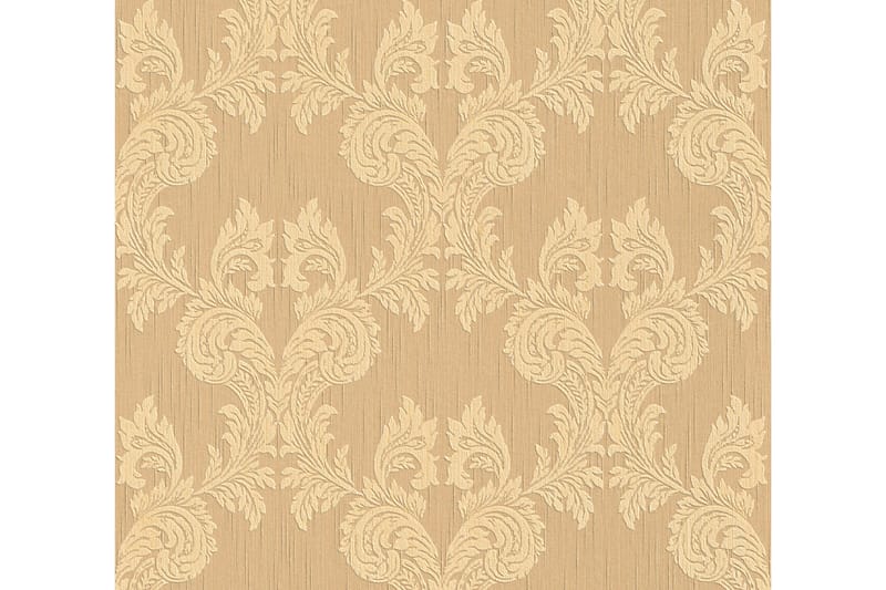 Barock Tapet Tessuto Ovävd Orange Beige - AS Creation - Inredning - Väggdekor - Tapet & tapettillbehör - Mönstrad tapet