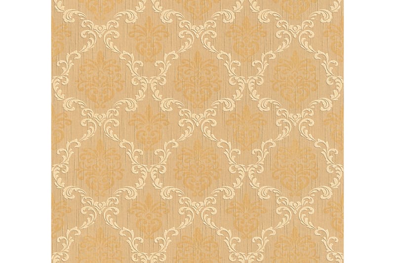 Barock Tapet Tessuto Ovävd Orange Beige - AS Creation - Inredning - Väggdekor - Tapet & tapettillbehör - Mönstrad tapet