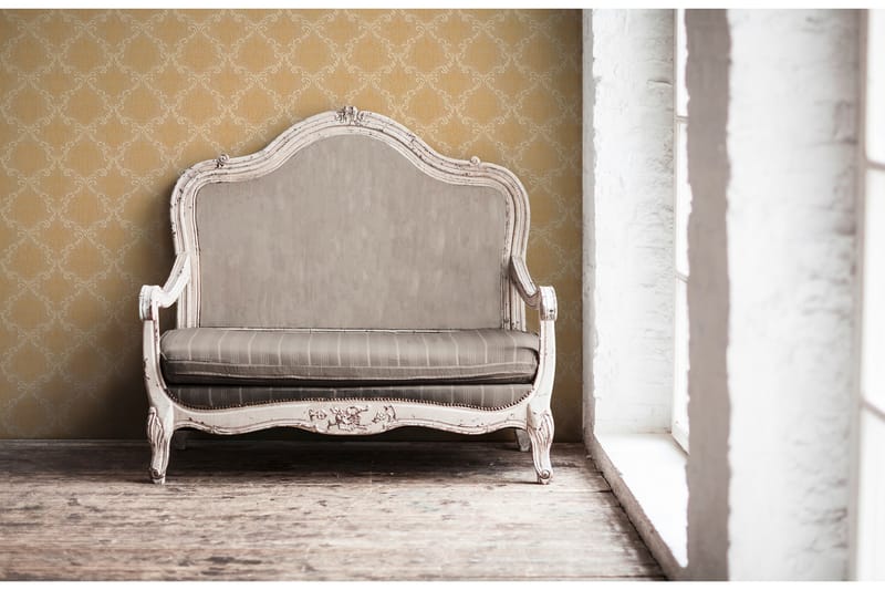 Barock Tapet Tessuto Ovävd Orange Beige - AS Creation - Inredning - Väggdekor - Tapet & tapettillbehör - Mönstrad tapet