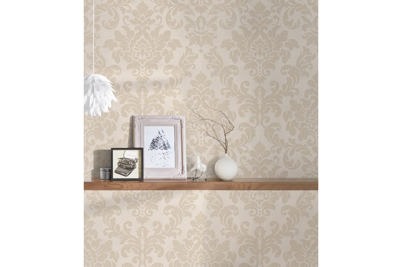 Barock Tapet Trendwall Ovävd Beige - AS Creation - Inredning - Väggdekor - Tapet & tapettillbehör - Mönstrad tapet