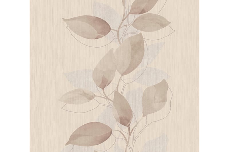 Blommig Tapet Attractive Ovävd Beige - AS Creation - Inredning - Väggdekor - Tapet & tapettillbehör - Mönstrad tapet