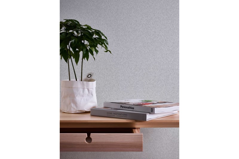 Blommig Tapet Attractive Ovävd Silver - AS Creation - Inredning - Väggdekor - Tapet & tapettillbehör - Mönstrad tapet