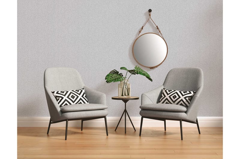 Blommig Tapet Attractive Ovävd Silver - AS Creation - Inredning - Väggdekor - Tapet & tapettillbehör - Mönstrad tapet