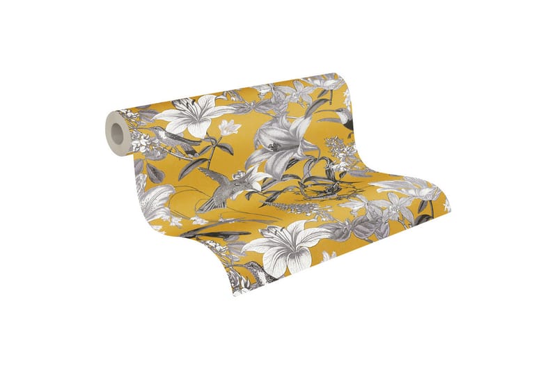 Blommig Tapet Jungle Chic Ovävd - AS Creation - Inredning - Väggdekor - Tapet & tapettillbehör - Mönstrad tapet