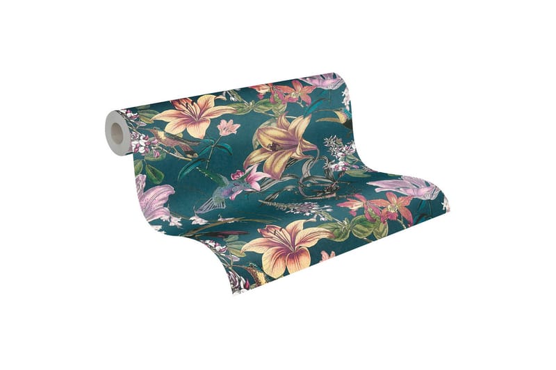 Blommig Tapet Jungle Chic Ovävd - AS Creation - Inredning - Väggdekor - Tapet & tapettillbehör - Mönstrad tapet