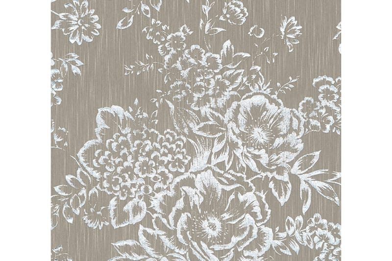 Blommig Tapet Metallic Silk Ovävd - AS Creation - Inredning - Väggdekor - Tapet & tapettillbehör - Mönstrad tapet