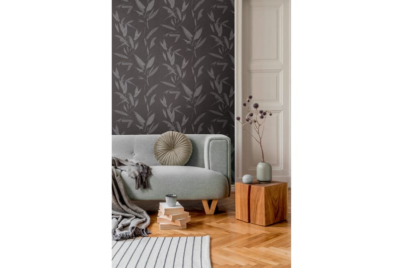 Blommig Tapet New Elegance Ovävd Svart - AS Creation - Inredning - Väggdekor - Tapet & tapettillbehör - Mönstrad tapet