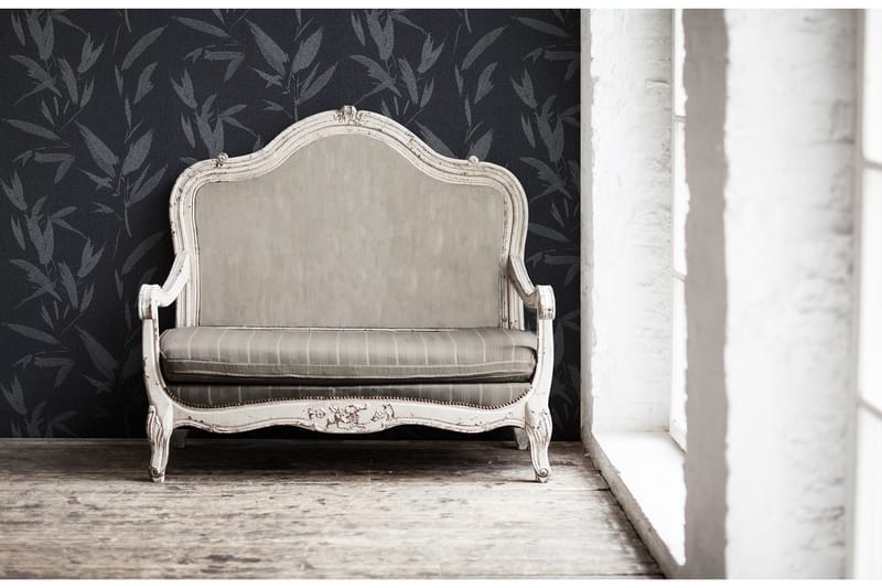 Blommig Tapet New Elegance Ovävd Svart - AS Creation - Inredning - Väggdekor - Tapet & tapettillbehör - Mönstrad tapet