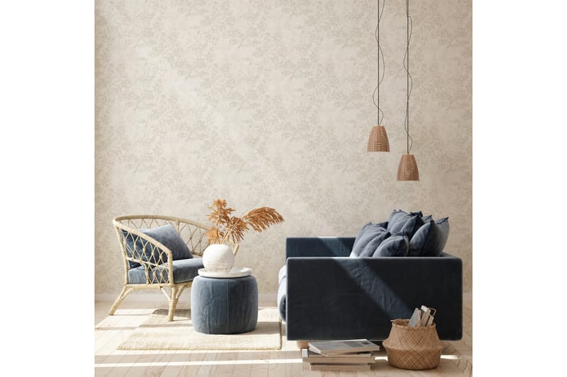 Blommig Tapet New Walls Cosy & Relax Ovävd - AS Creation - Inredning - Väggdekor - Tapet & tapettillbehör - Mönstrad tapet