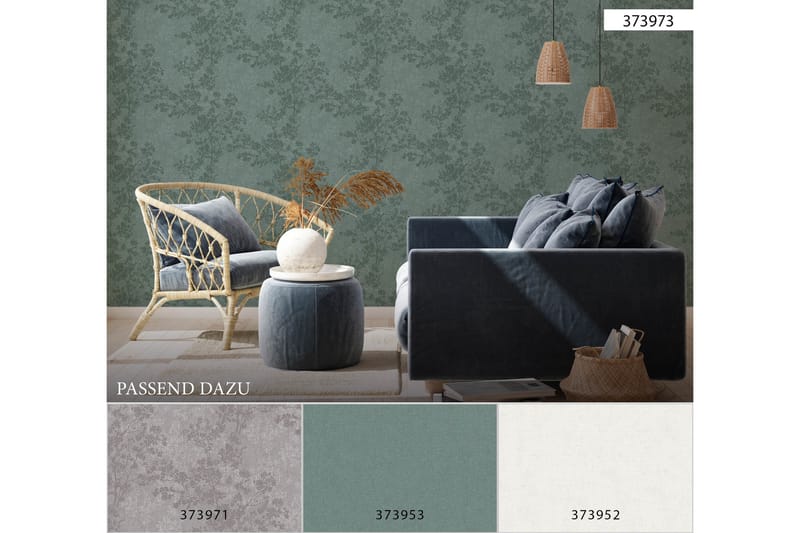 Blommig Tapet New Walls Cosy & Relax Ovävd - AS Creation - Inredning - Väggdekor - Tapet & tapettillbehör - Mönstrad tapet