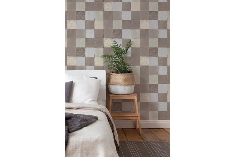 Bricka Tapet New Walls Finca Home Ovävd - AS Creation - Inredning - Väggdekor - Tapet & tapettillbehör - Mönstrad tapet