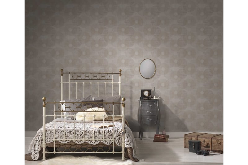 Cirkel look Tapet Attractive Ovävd Beige - AS Creation - Inredning - Väggdekor - Tapet & tapettillbehör - Mönstrad tapet