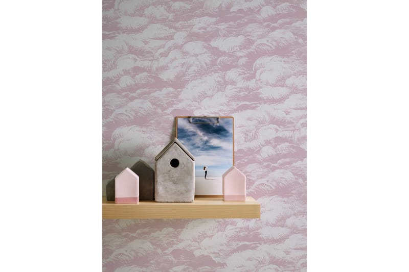 Cloud Tapet Jungle Chic Ovävd Rosa Vit - AS Creation - Inredning - Väggdekor - Tapet & tapettillbehör - Mönstrad tapet