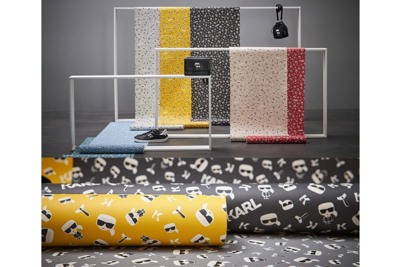 Designer Tapet Ikonik by Karl Lagerfeld - AS Creation - Inredning - Väggdekor - Tapet & tapettillbehör - Mönstrad tapet
