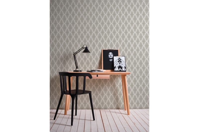 Ethnic Tapet Tessuto 2 Ovävd Beige Cream - AS Creation - Inredning - Väggdekor - Tapet & tapettillbehör - Mönstrad tapet