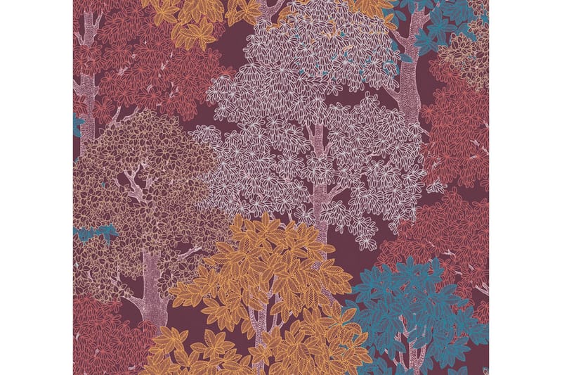 Forest look Tapet Blommig Impression Ovävd - AS Creation - Inredning - Väggdekor - Tapet & tapettillbehör - Mönstrad tapet