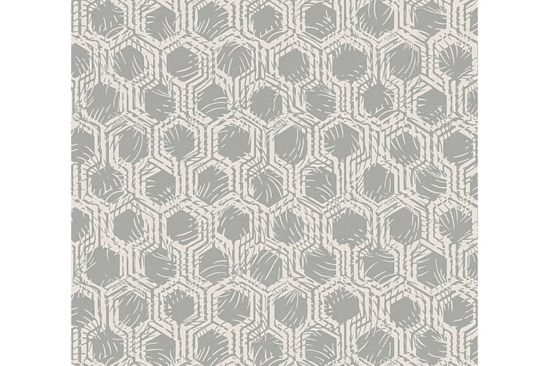 Geometric Tapet Alpha Ovävd Silver Beige - AS Creation - Inredning - Väggdekor - Tapet & tapettillbehör - Mönstrad tapet
