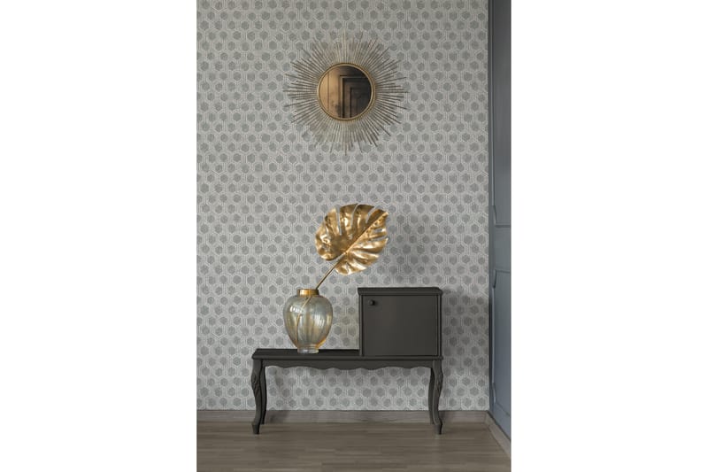 Geometric Tapet Alpha Ovävd Silver Beige - AS Creation - Inredning - Väggdekor - Tapet & tapettillbehör - Mönstrad tapet