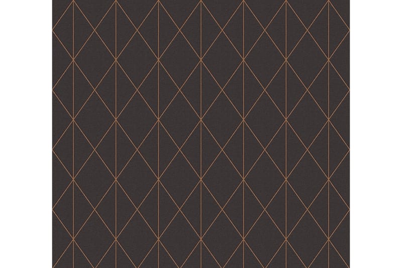 Geometric Tapet Svart & Vit Ovävd Svart - AS Creation - Inredning - Väggdekor - Tapet & tapettillbehör - Mönstrad tapet