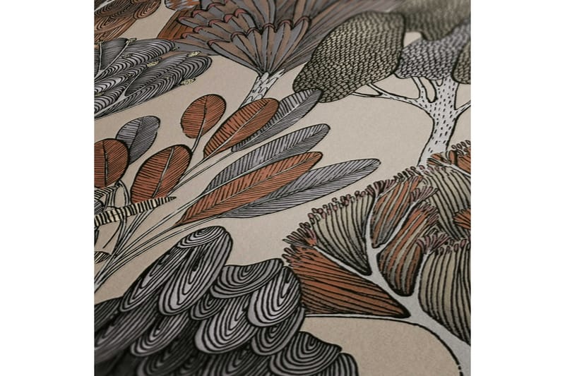 Jungle Tapet Blommig Impression Ovävd - AS Creation - Inredning - Väggdekor - Tapet & tapettillbehör - Mönstrad tapet
