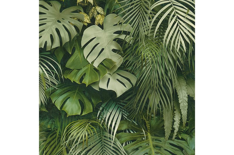 Jungle Tapet Grönery Ovävd Grön - AS Creation - Inredning - Väggdekor - Tapet & tapettillbehör - Mönstrad tapet